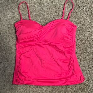 Pink swimsuit top